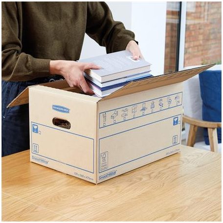 FELLOWES Költöztető doboz, 32x26X47 cm, FELLOWES "SmoothMove™ Everyday", kicsi