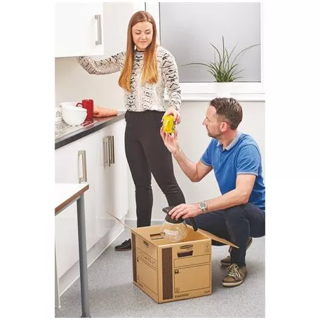 FELLOWES Költöztető doboz, 35x35X55 cm, FELLOWES "SmoothMove™ Everyday"
