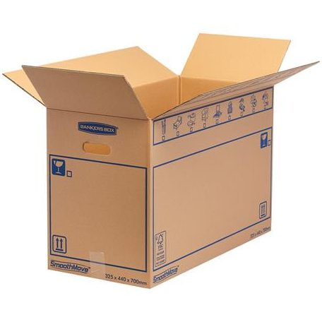 FELLOWES Költöztető doboz, 44x32,5X70 cm, FELLOWES "SmoothMove™ Everyday", nagy