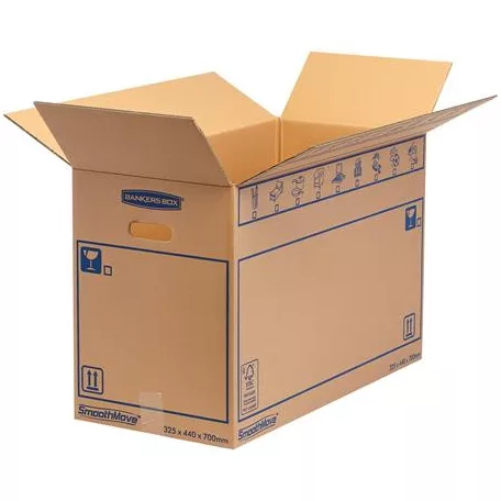 FELLOWES Költöztető doboz, 44x32,5X70 cm, FELLOWES "SmoothMove™ Everyday", nagy