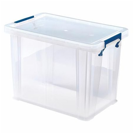 FELLOWES Műanyag tároló doboz, átlátszó, 18,5 liter, FELLOWES, "ProStore™"
