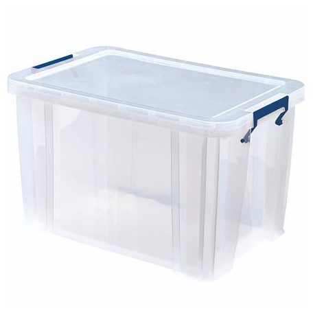 FELLOWES Műanyag tároló doboz, átlátszó, 26 liter, FELLOWES, "ProStore™"
