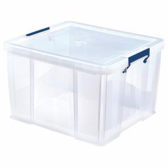   FELLOWES Műanyag tároló doboz, átlátszó, 48 liter, FELLOWES, "ProStore™"