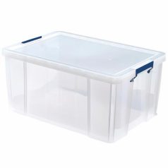   FELLOWES Műanyag tároló doboz, átlátszó, 70 liter, FELLOWES, "ProStore™"