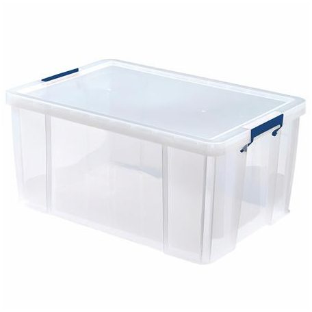 FELLOWES Műanyag tároló doboz, átlátszó, 70 liter, FELLOWES, "ProStore™"