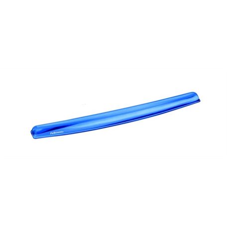 FELLOWES Csuklótámasz billentyűzethez, géltöltésű, FELLOWES "Crystal™ Gel", kék