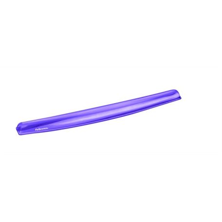 FELLOWES Csuklótámasz billentyűzethez, géltöltésű, FELLOWES "Crystal™ Gel", lila