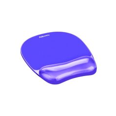   FELLOWES Egéralátét csuklótámasszal, géltöltésű, FELLOWES "Crystal™ Gel", lila