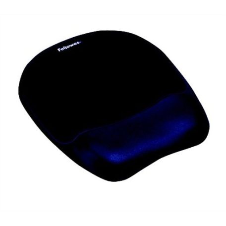 FELLOWES Egéralátét csuklótámasszal, habtöltésű, FELLOWES "Memory Foam", zafírkék