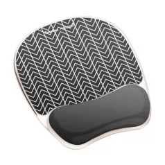   FELLOWES Egéralátét csuklótámasszal, géltöltésű, FELLOWES "Photo Gel", cikk-cakk mintás