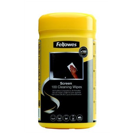 FELLOWES Tisztítókendő, képernyőhöz, 100 db, FELLOWES