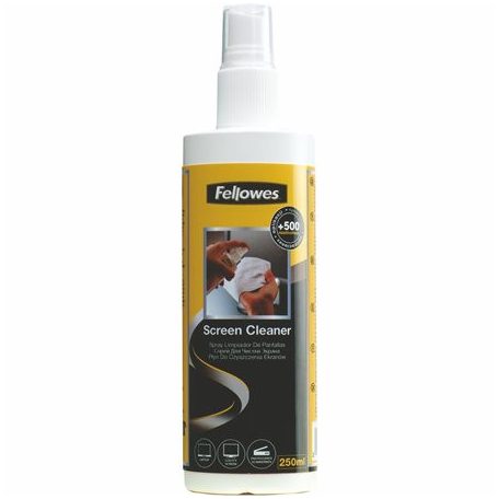 FELLOWES Tisztítófolyadék, képernyőhöz, pumpás, 250 ml, FELLOWES