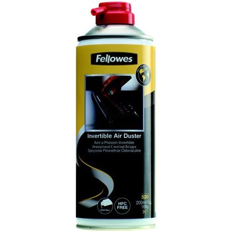 FELLOWES Sűrített levegős porpisztoly, forgatható, HFC mentes, gyúlékony, 520 ml/200 ml, FELLOWES