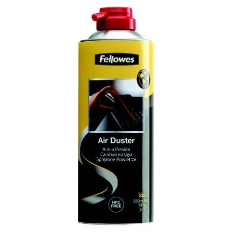 FELLOWES Sűrített levegős porpisztoly, HFC mentes, gyúlékony, 520 ml/350 ml, FELLOWES