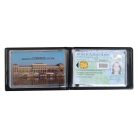 VICTORIA OFFICE Igazolványtartó, 8 betét lappal, VICTORIA OFFICE, fekete