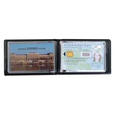   VICTORIA OFFICE Igazolványtartó, 8 betét lappal, VICTORIA OFFICE, fekete