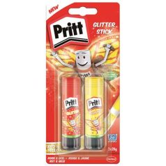   HENKEL Ragasztóstift, 2x20 g, glitteres, HENKEL "Pritt"