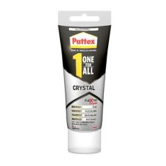   HENKEL Ragasztó, építési-szerelési, 90 g, HENKEL "Pattex One for All Crystal"