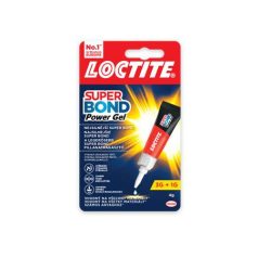   HENKEL Pillanatragasztó gél, 4 g, HENKEL "Loctite Super Bond Power Gél"