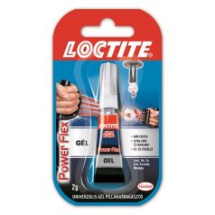   HENKEL Pillanatragasztó gél, 2 g, HENKEL "Loctite Super Bond Power Flex Gél"