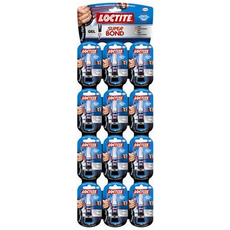 HENKEL Pillanatragasztó gél, 2 g, HENKEL "Loctite Super Bond Power Flex Gél"