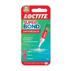   HENKEL Pillanatragasztó, 3 g, HENKEL "Loctite Super Bond Liquid"