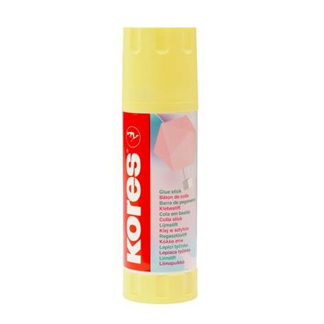 KORES Ragasztóstift, pasztell színű tokban, 2x40 g, KORES, vegyes színek