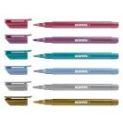 KORES Ecsetirón készlet, KORES "Metallic Style", 6 metál szín