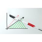 KORES Tábla- és flipchart marker készlet, 1-3 mm kúpos, KORES "K-Marker W1", 6 különböző szín