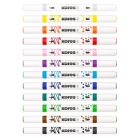 KORES Dekormarker készlet, akril, 1-2 mm, kétvégű, KORES " K-Kreative", 12 különböző szín