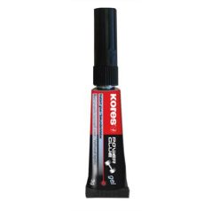   KORES Pillanatragasztó gél, 3 g, KORES "Power Glue Gel"