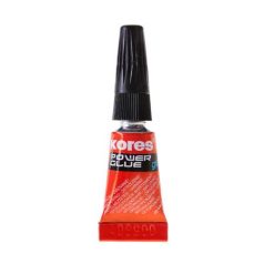   KORES Pillanatragasztó gél, 3x1 g, KORES "Power Glue Gel"
