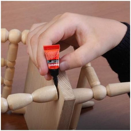 KORES Pillanatragasztó gél, 3x1 g, KORES "Power Glue Gel"