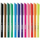 KORES Filctoll készlet, kimosható, KORES "Korellos", 12 különböző szín