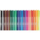 KORES Filctoll készlet, kimosható, KORES "Korellos", 24 különböző szín