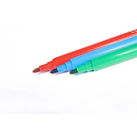 KORES Filctoll készlet, kimosható, KORES "Korellos", 24 különböző szín