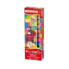 KORES Gyurma, 200 g, 10 pasztell szín, KORES "PLASTILINA"