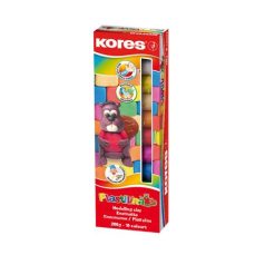   KORES Gyurma, 200 g, 10 pasztell szín, KORES "PLASTILINA"