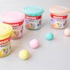 KORES Gyurma,160 g, levegőre száradó, 4 pasztell szín, KORES "Magic Clay"