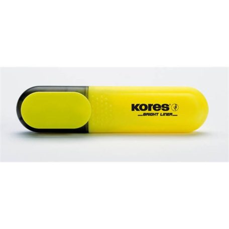 KORES Szövegkiemelő, 0,5-5 mm, KORES, sárga