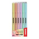KORES Szövegkiemelő készlet, 0,5-5 mm, KORES, 6 különböző pasztell szín