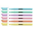 KORES Szövegkiemelő készlet, 0,5-5 mm, KORES, 6 különböző pasztell szín