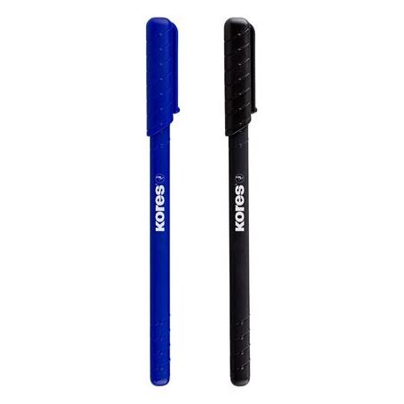 KORES Golyóstoll, 1,0 mm, kupakos, háromszögletű, KORES "KOR-M", kék