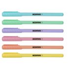 KORES Golyóstoll, 1,0 mm, kupakos, háromszögletű, KORES "KOR-M Pastel", kék