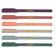   KORES Golyóstoll, 1,0 mm, kupakos, háromszögletű, KORES "KOR-M Vintage", kék