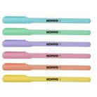 KORES Golyóstoll, 1,0 mm, kupakos, háromszögletű, KORES "KOR-M Pastel", kék