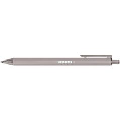   KORES Golyóstoll, 1,0 mm, nyomógombos, háromszögletű, KORES "Klick Vintage", vegyes színek