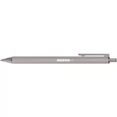   KORES Golyóstoll, 1,0 mm, nyomógombos, háromszögletű, KORES "Klick Vintage", vegyes színek