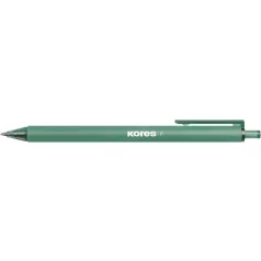   KORES Golyóstoll, 1,0 mm, nyomógombos, háromszögletű, KORES "Klick Vintage", vegyes színek