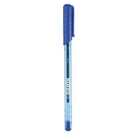 KORES Golyóstoll, 0,7 mm, kupakos, háromszögletű, KORES "K1-F", kék